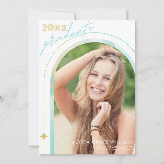 高モダン学院写真アーチ 案内状 (正面)