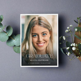 高モダン校エレガント卒業 案内状