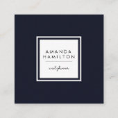 高モダン級海軍と白人 スクエア名刺 (正面)