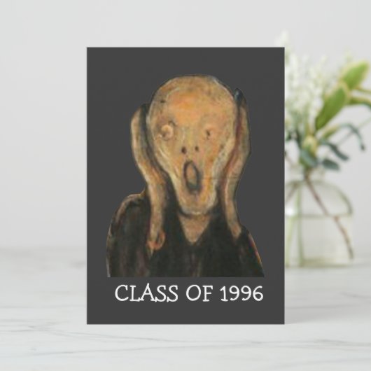 高ユーモアのある校又は大学懇親会招待状 招待状 (スタンド正面)