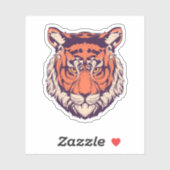 高レベルのリアルリストタイガーポートレート シール (シート)