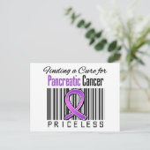 高価でない膵臓がんの治療法を見つける ポストカード (スタンド正面)