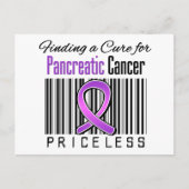 高価でない膵臓がんの治療法を見つける ポストカード (正面)