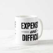 高価で難しい コーヒーマグカップ (正面右)