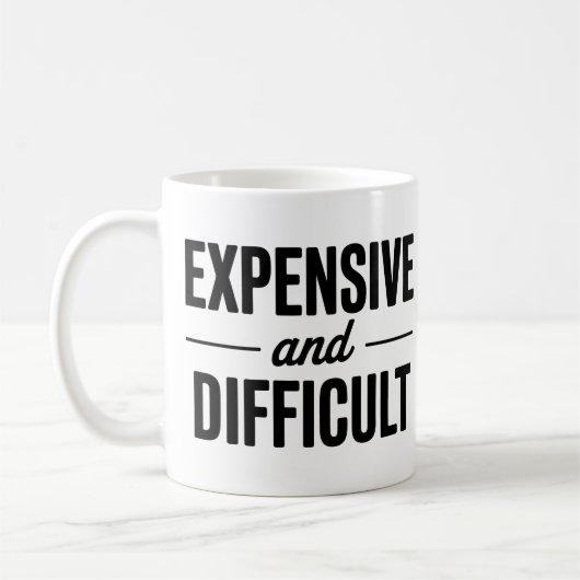 高価で難しい コーヒーマグカップ (左)