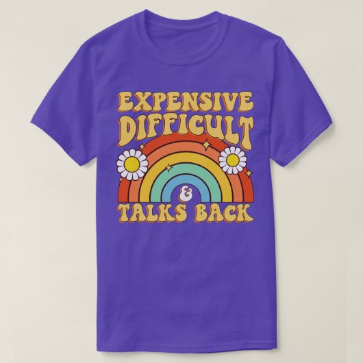 高価で難しく話し合う Tシャツ (デザイン正面)