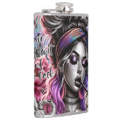 高価で難しく、背筋の良い女性のボス フラスク (右)