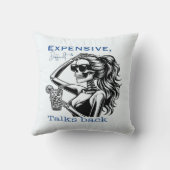 高価で難しく、話し合いを再開 クッション (裏面)