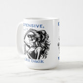 高価で難しく、話し合いを再開 コーヒーマグカップ (正面左)