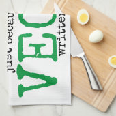 高価なビーガンティータオル キッチンタオル (四つ折り)