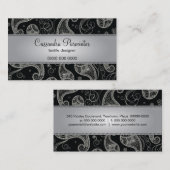 高価なペイズリーの名刺 名刺 (正面/裏面)