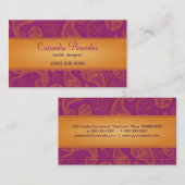 高価なペイズリーの名刺 名刺 (正面/裏面)