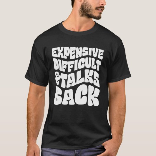 高価な困難と話し戻る厄介なBun Leopa Tシャツ (正面)