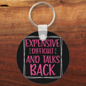 高価な困難と話し戻る母親の日ママ キーホルダー (正面)