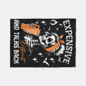 高価な難しい話しByckハロウィーンママ フリースブランケット (正面(横))