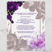 高価な香水紙の文パーソナライズされた書 (裏面)