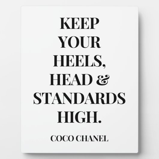 高保いヒールの頭と標準 – Inspirat フォトプラーク (正面)