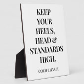 高保いヒールの頭と標準 – Inspirat フォトプラーク (側面)