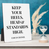 高保いヒールの頭と標準 – Inspirat フォトプラーク (側面)