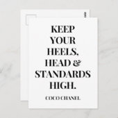 高保いヒールの頭と標準 – Inspirat ポストカード (正面/裏面)