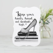 高保いヒール、ヘッド、および標準 招待状 (スタンド正面)