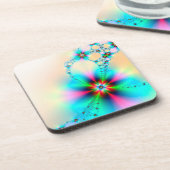 高光沢コースターセットフローラデザイン コースター (左側)