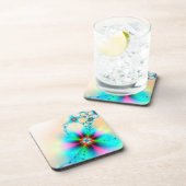 高光沢コースターセットフローラデザイン コースター (右側)