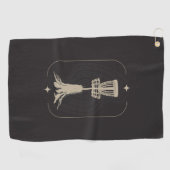 高円板ゴルフバスケットディスクタオル ゴルフタオル (横)