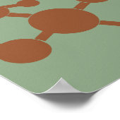 高分子化学ポップ・アートの芸術 ポスター (角)