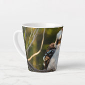 高加原を笑って膨らませた カフェラテマグ (左アングル)