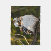 高加原を笑って膨らませた フリースブランケット (正面)