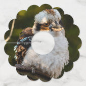 高加原を笑って膨らませた ワイングラスタグ (正面)