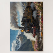 高原を蒸気で照らし出す：時間の旅 ジグソーパズル (縦)