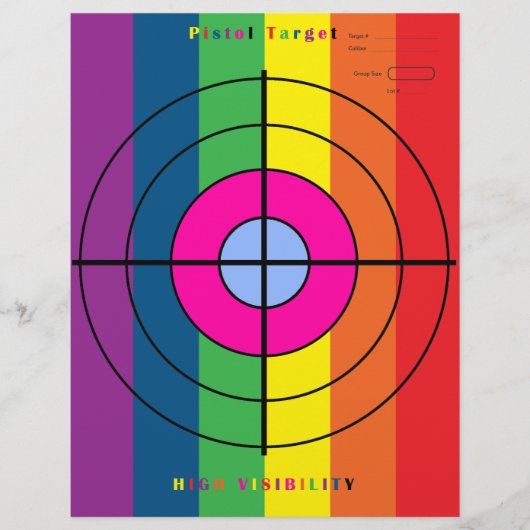 高可視ピストルターゲット チラシ (正面)