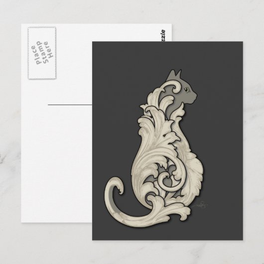 高名ネコ ポストカード (正面/裏面)