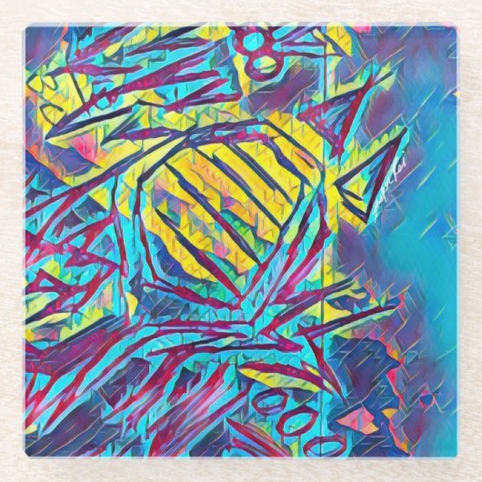 高周波ガラスコースター ガラスコースター (正面)