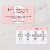 高周波スキンタイトニングアフターケアの注意事項 名刺 (正面/裏面)