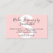 高周波スキンタイトニングアフターケアの注意事項 名刺 (正面)