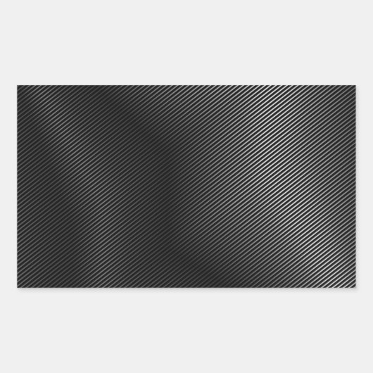 高品位の銀金属 長方形シール (正面)