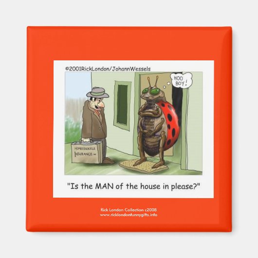 高品質おもしろいのノベルティ磁石のLadybug漫画 マグネット (正面)