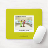 高品質おもしろいマウスパッド上のコンピュータギーク漫画 マウスパッド (マウス)