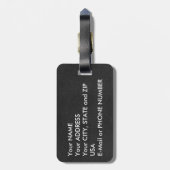 高品質なレザールックのウェールズの長旗 ラゲッジタグ (裏面縦)