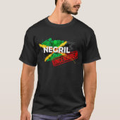 高品質なNegrilの無検閲の人の黒いTシャツ Tシャツ (正面)