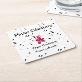 高品質の紙コースターであなたのブランドを高めろ スクエアペーパーコースター (アングル)