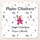 高品質の紙コースターであなたのブランドを高めろ スクエアペーパーコースター (正面)