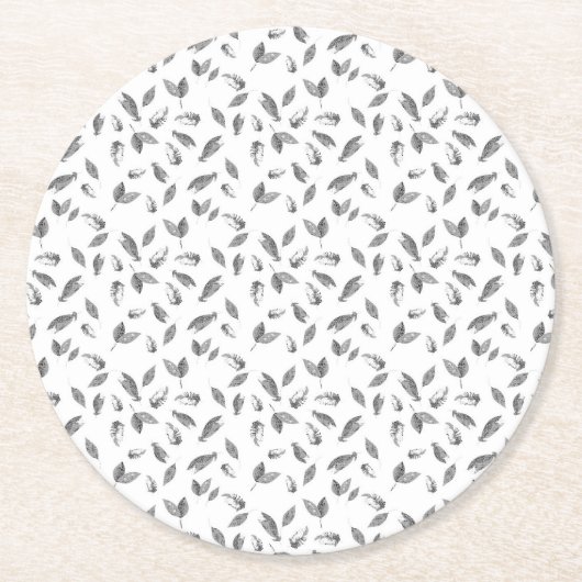 高品質の紙コースターであなたのブランドを高めろ ラウンドペーパーコースター (正面)