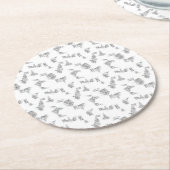 高品質の紙コースターであなたのブランドを高めろ ラウンドペーパーコースター (アングル)