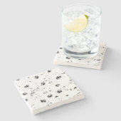 高品質の紙コースターでブランドを高める ストーンコースター (横)
