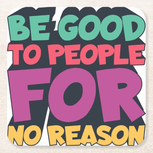 高品質の紙ナプキン スクエアペーパーコースター (正面)