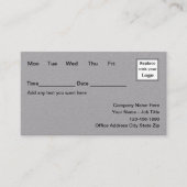 高品質アポイントメント名刺の組み合わせ 予約カード (正面)